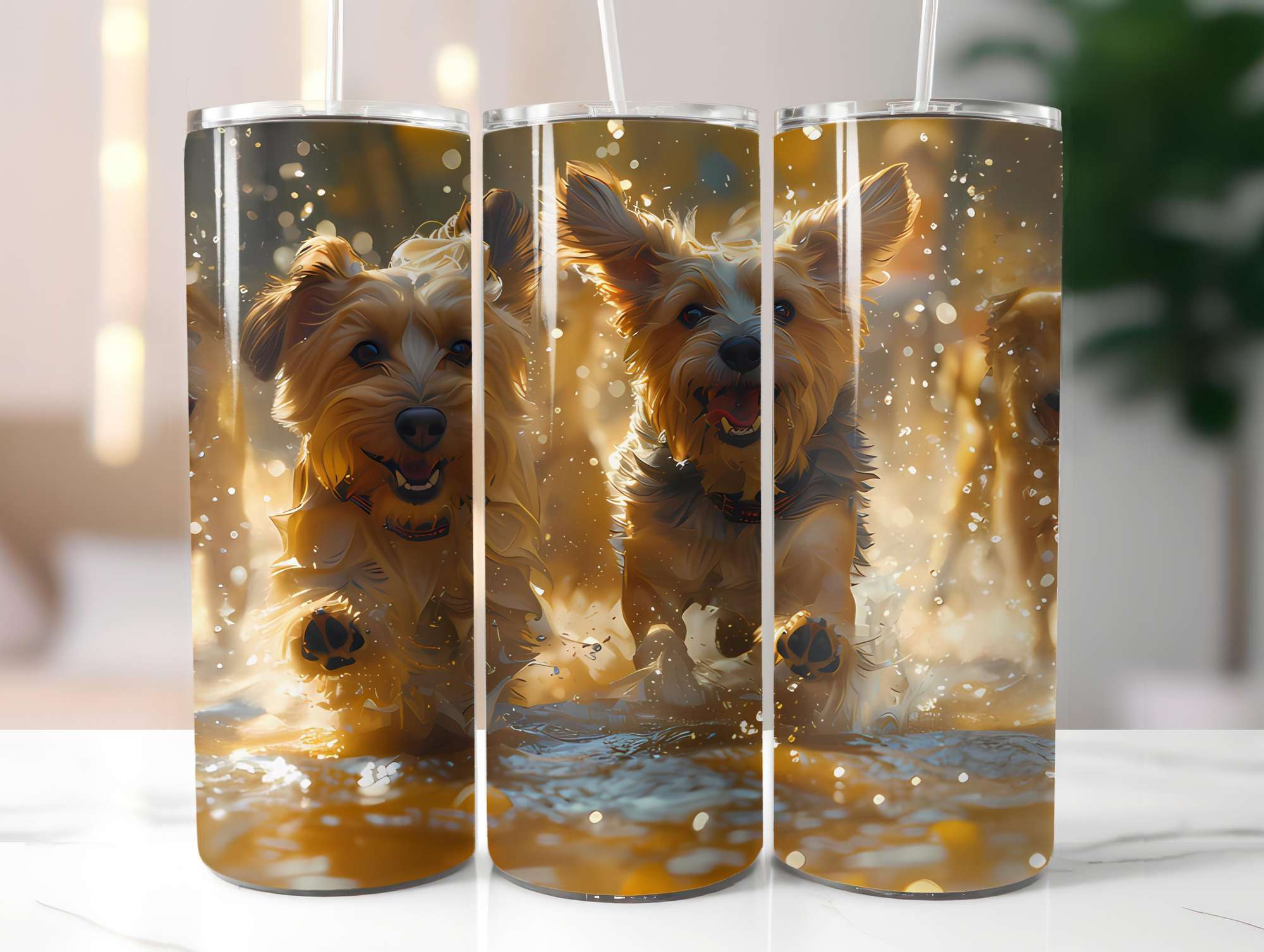 Dogs Summer 1 Tumbler Wrap - CraftNest - Digital Crafting and Art