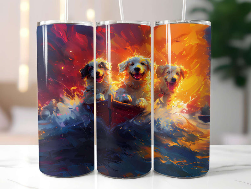 Dogs Summer 5 Tumbler Wrap - CraftNest - Digital Crafting and Art