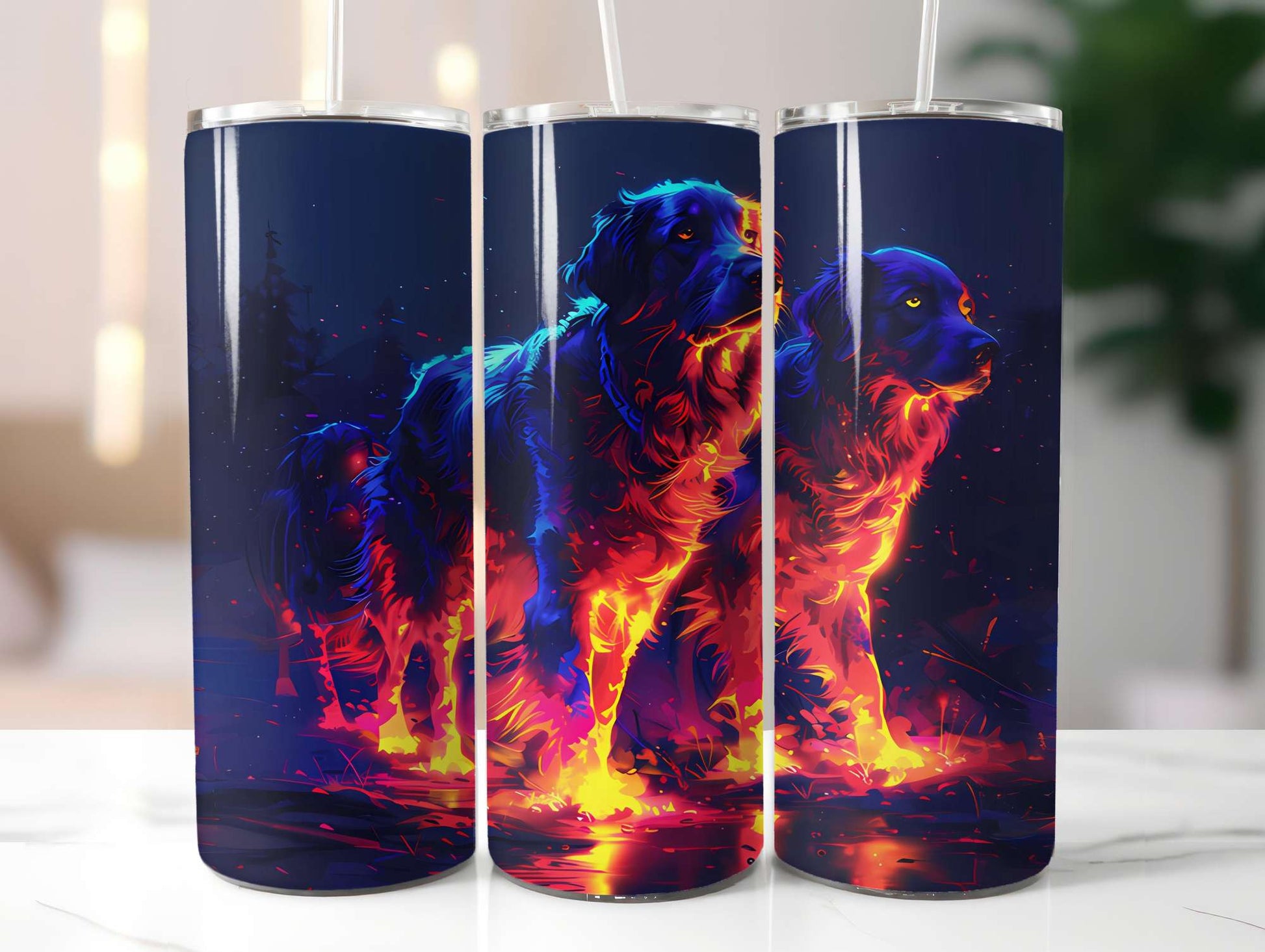 Dogs Summer 3 Tumbler Wrap - CraftNest - Digital Crafting and Art