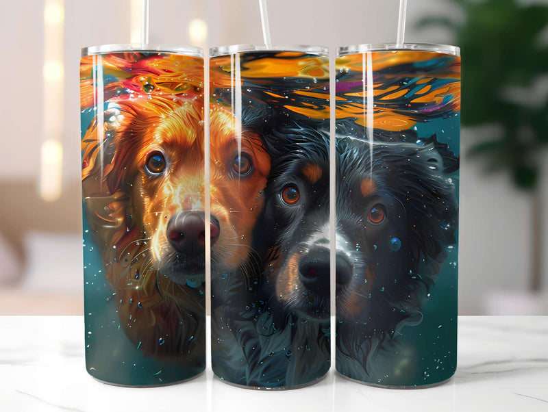 Dogs Summer 1 Tumbler Wrap - CraftNest - Digital Crafting and Art