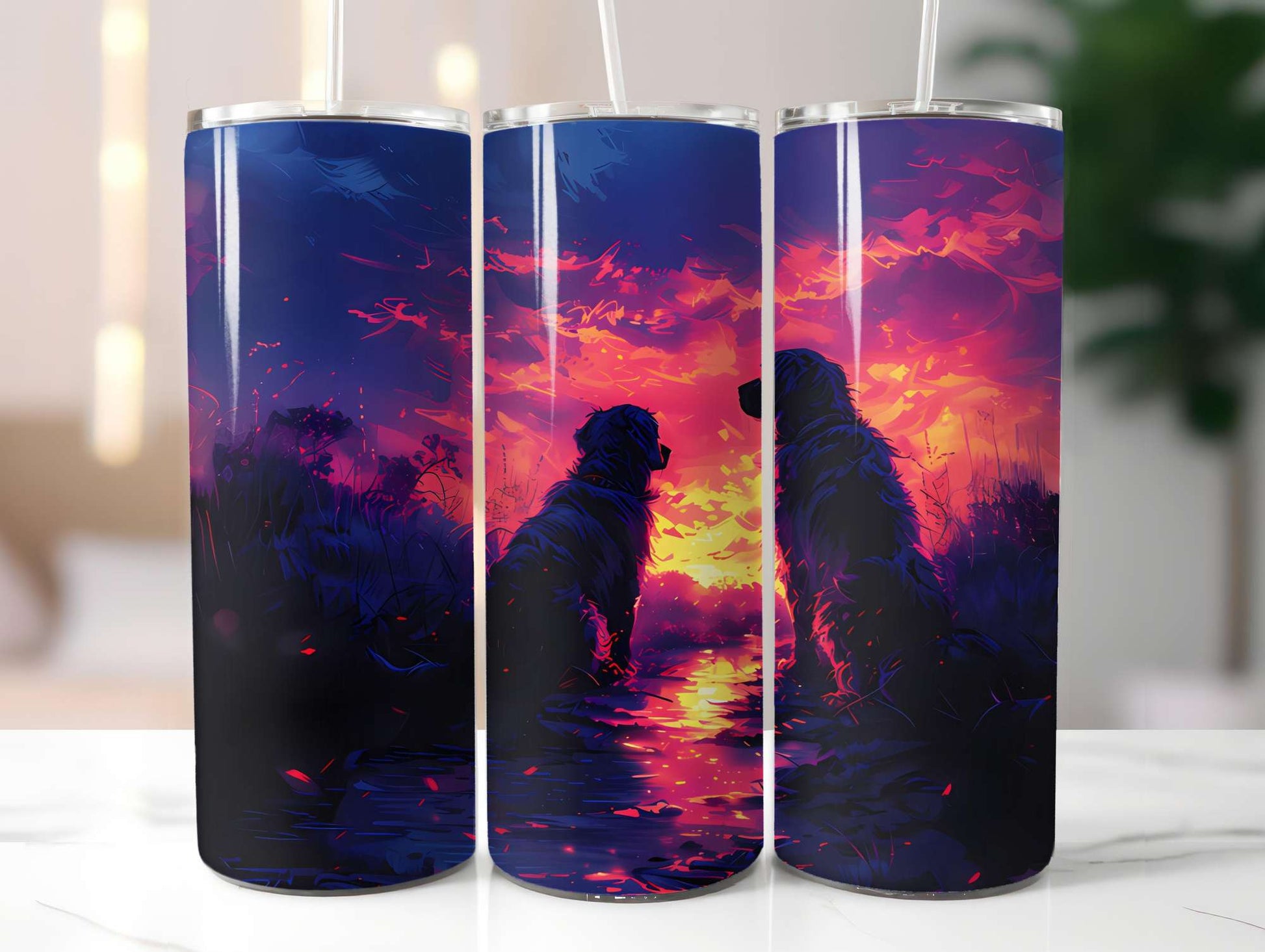 Dogs Summer 2 Tumbler Wrap - CraftNest - Digital Crafting and Art