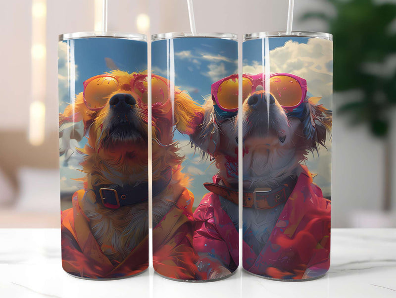 Dogs Summer 1 Tumbler Wrap - CraftNest - Digital Crafting and Art