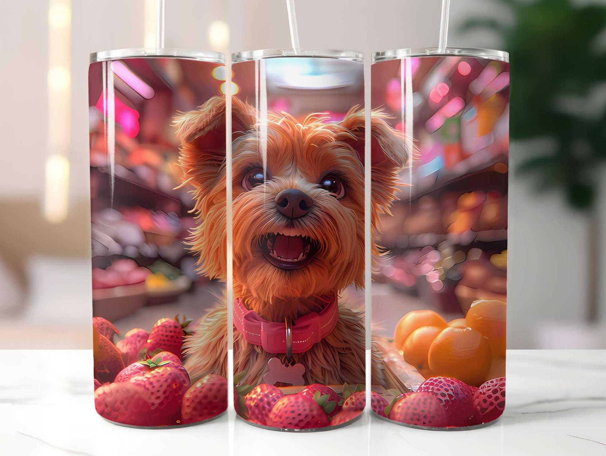 Dogs Summer 4 Tumbler Wrap - CraftNest - Digital Crafting and Art