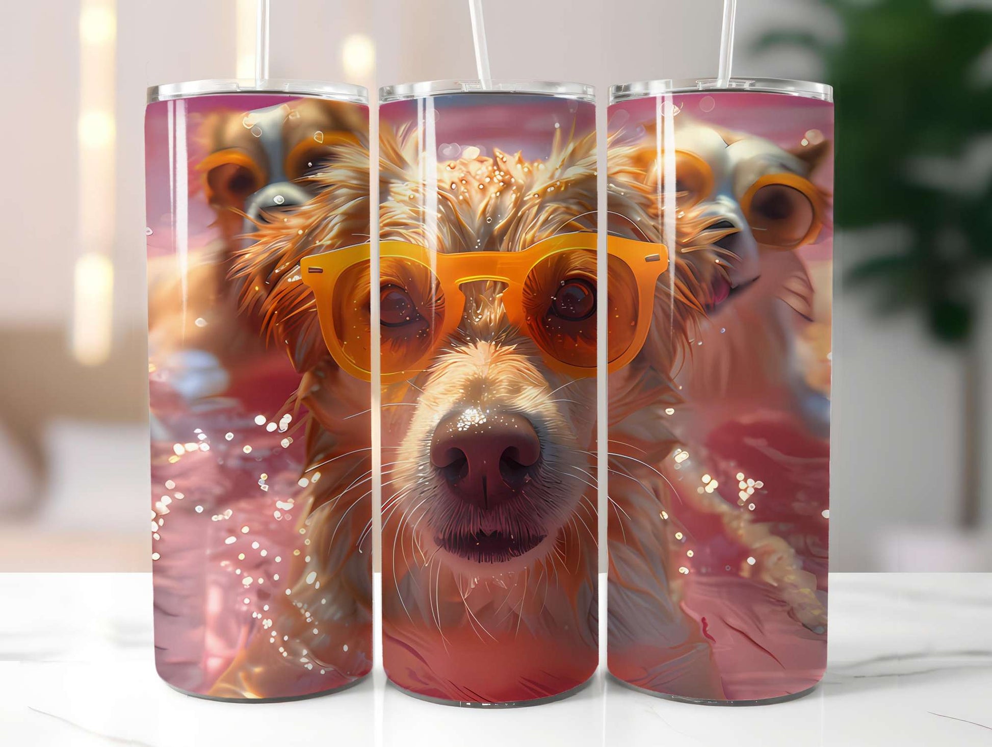 Dogs Summer 1 Tumbler Wrap - CraftNest - Digital Crafting and Art