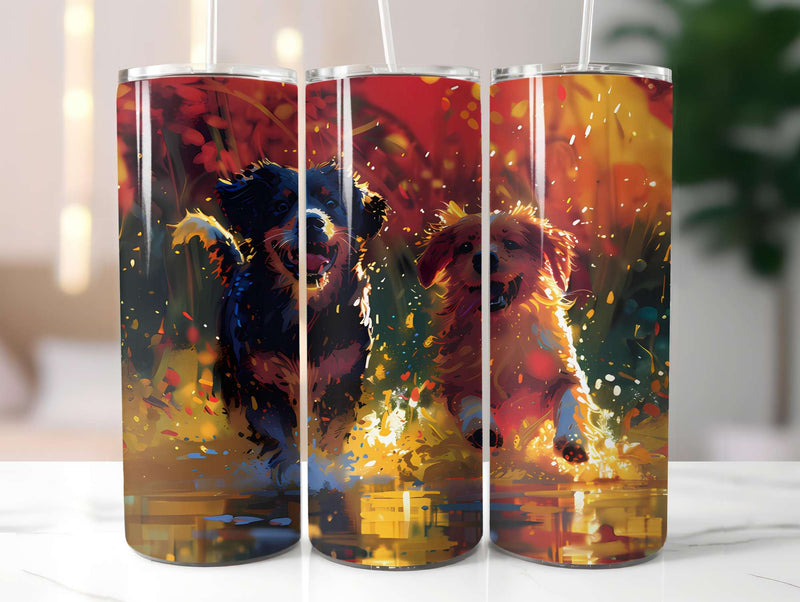 Dogs Summer 3 Tumbler Wrap - CraftNest - Digital Crafting and Art