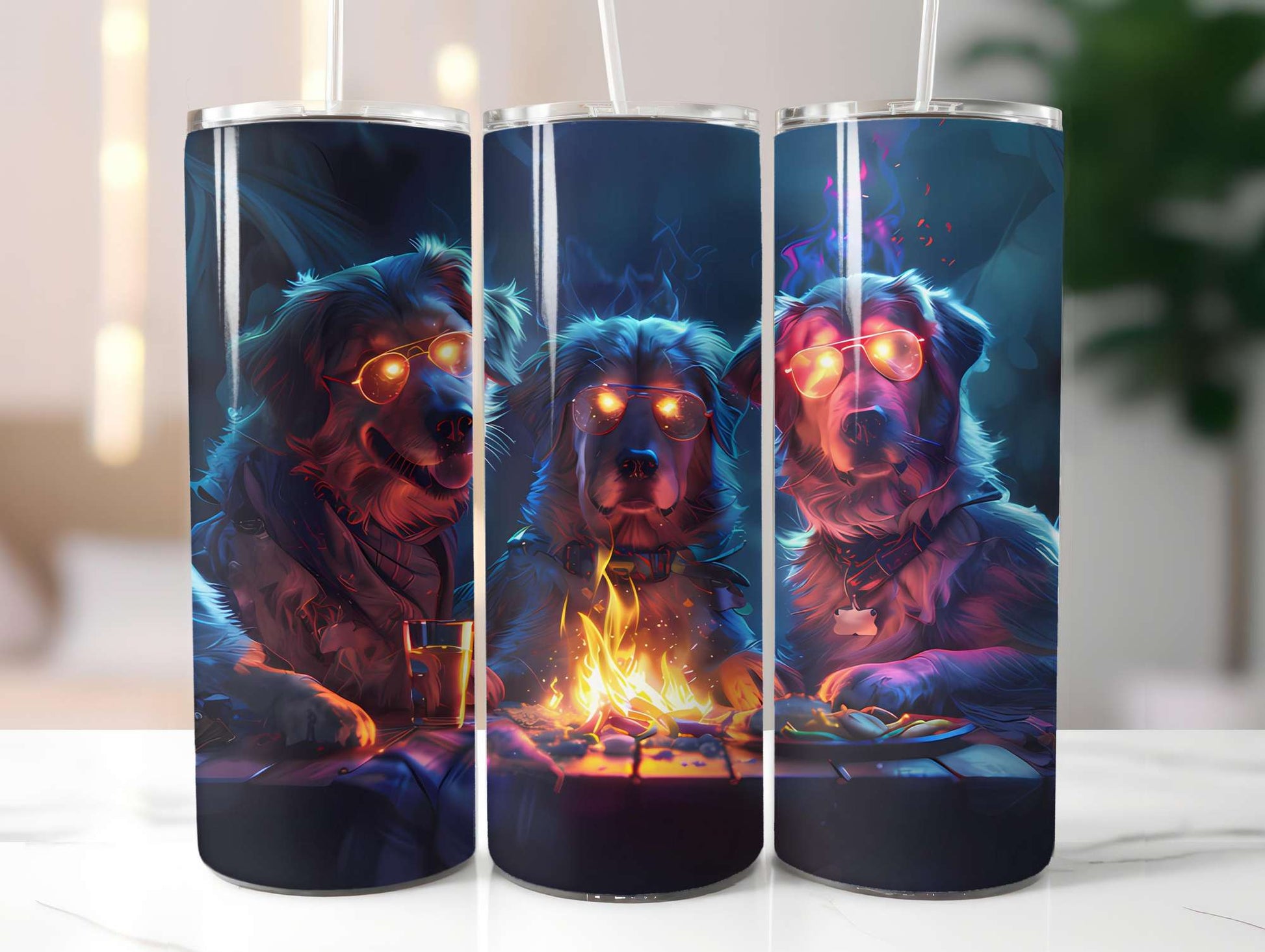 Dogs Summer 5 Tumbler Wrap - CraftNest - Digital Crafting and Art