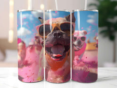 Dogs Summer 2 Tumbler Wrap - CraftNest - Digital Crafting and Art