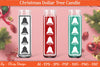 Dollar Candle Tree Christmas SVG Bundle