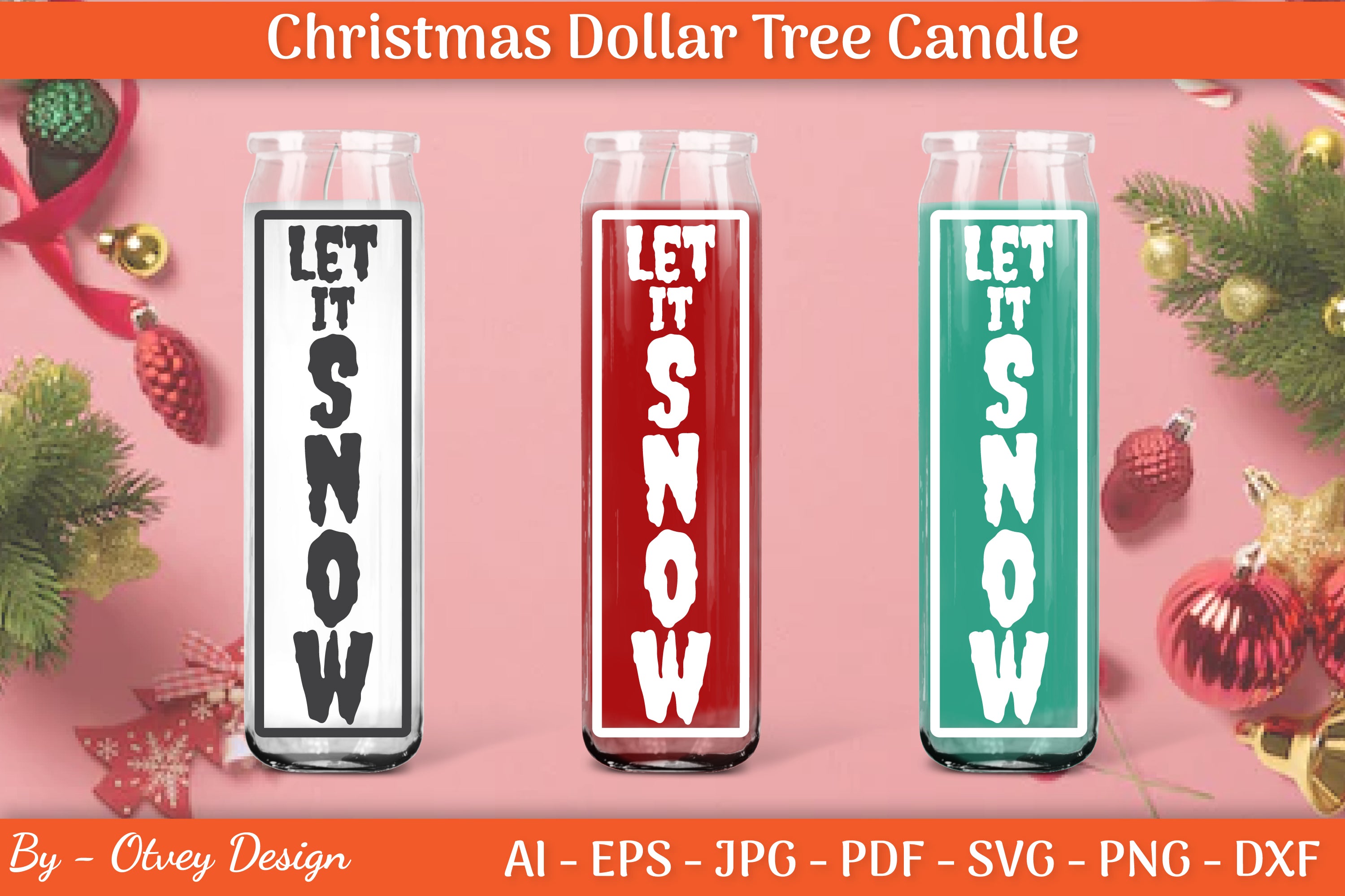 Dollar Candle Tree Christmas SVG Bundle