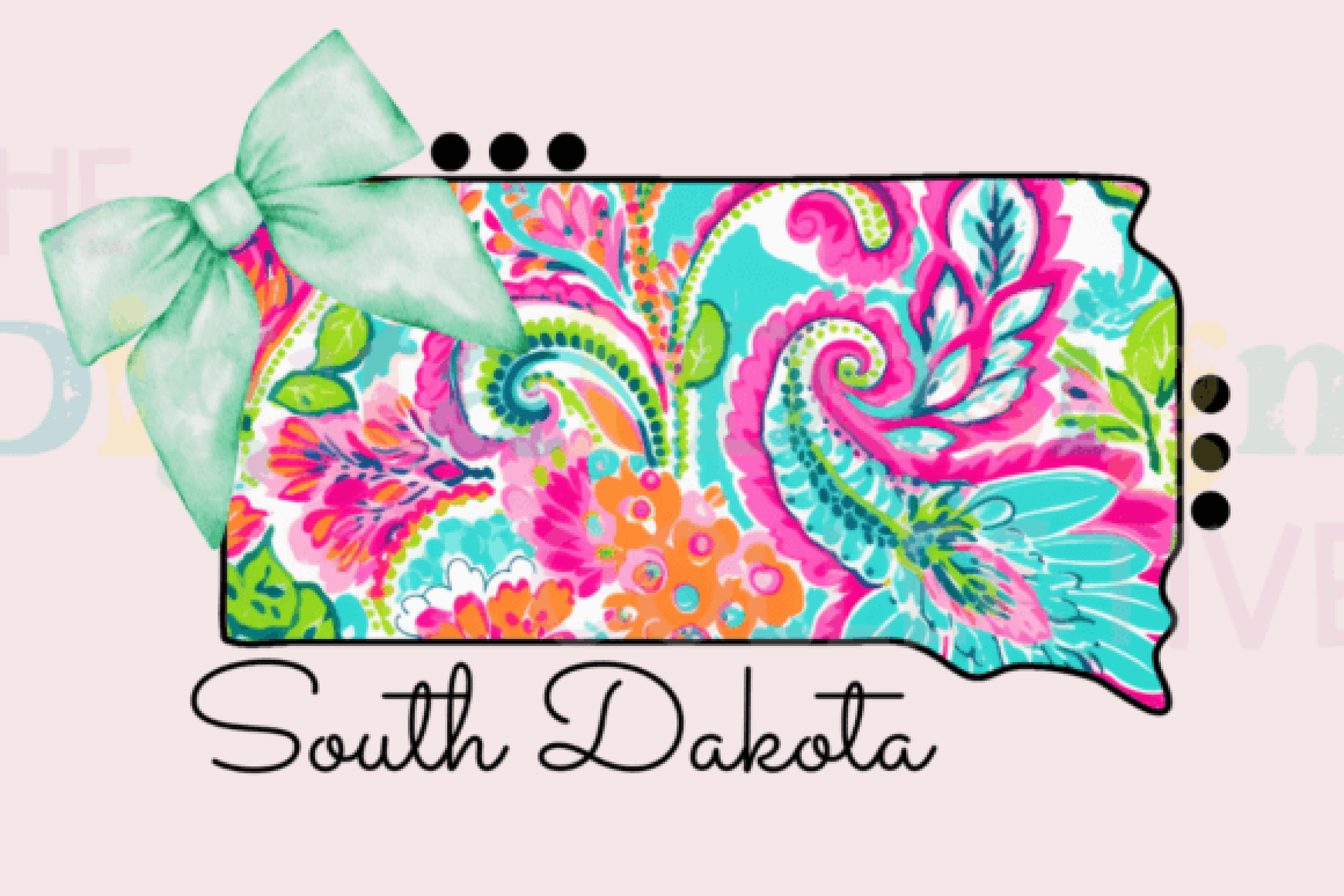 South Dakota Floral Paisley Doodle Clipart Bundle - CraftNest - Digital Crafting and Art