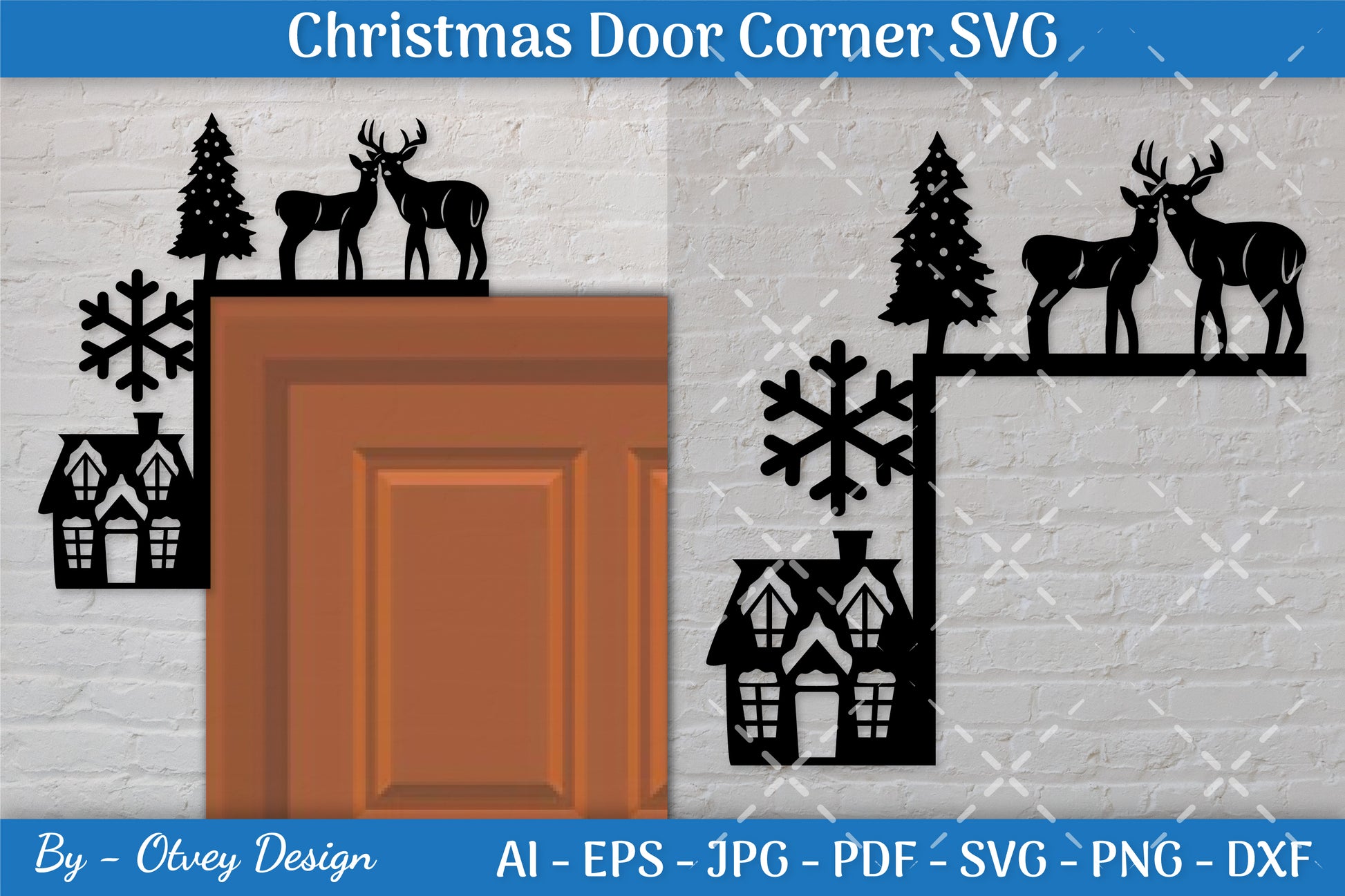 Door Corner Christmas SVG Bundle 3 - CraftNest - Digital Crafting and Art