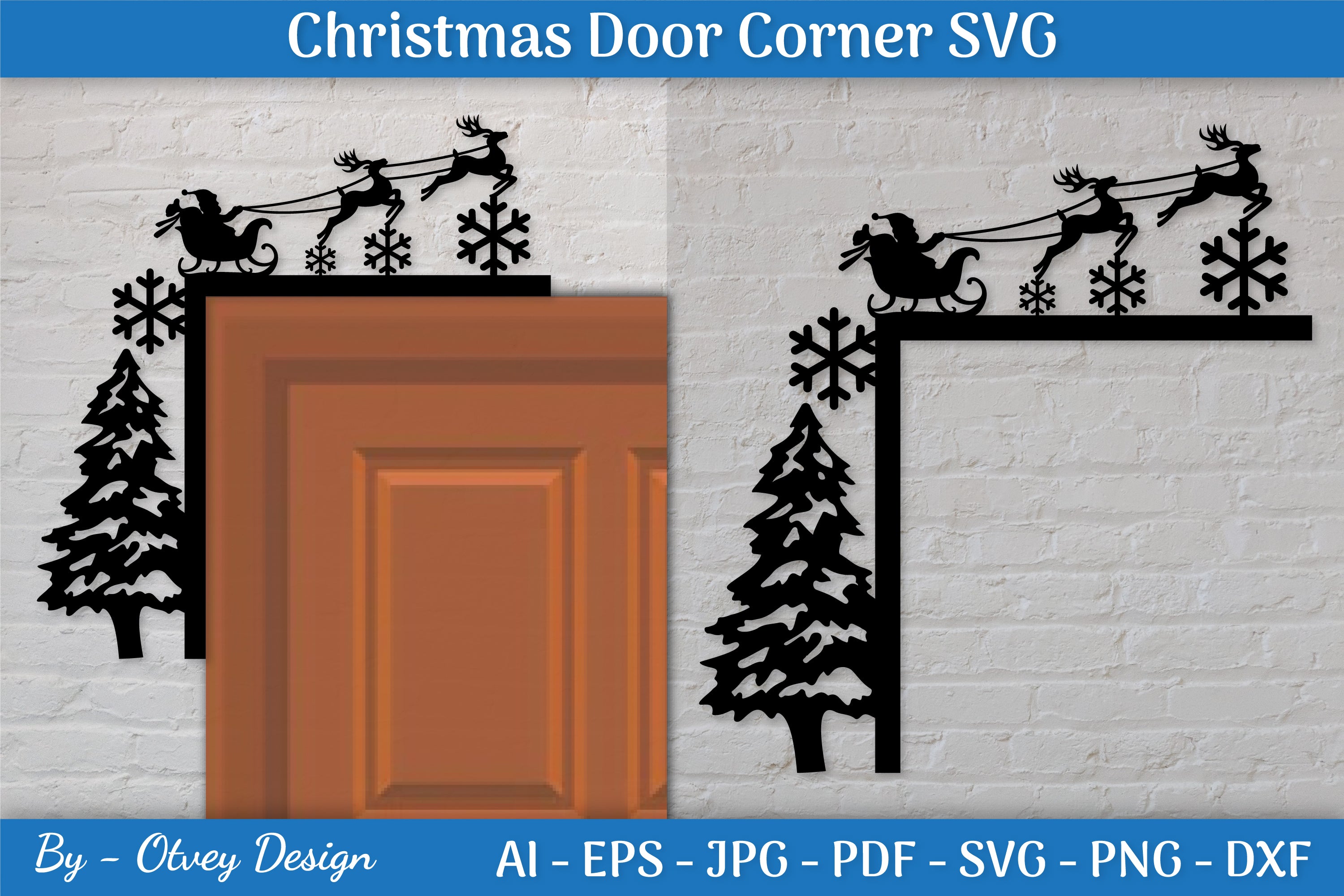 Door Corner Christmas SVG Bundle 1 - CraftNest - Digital Crafting and Art