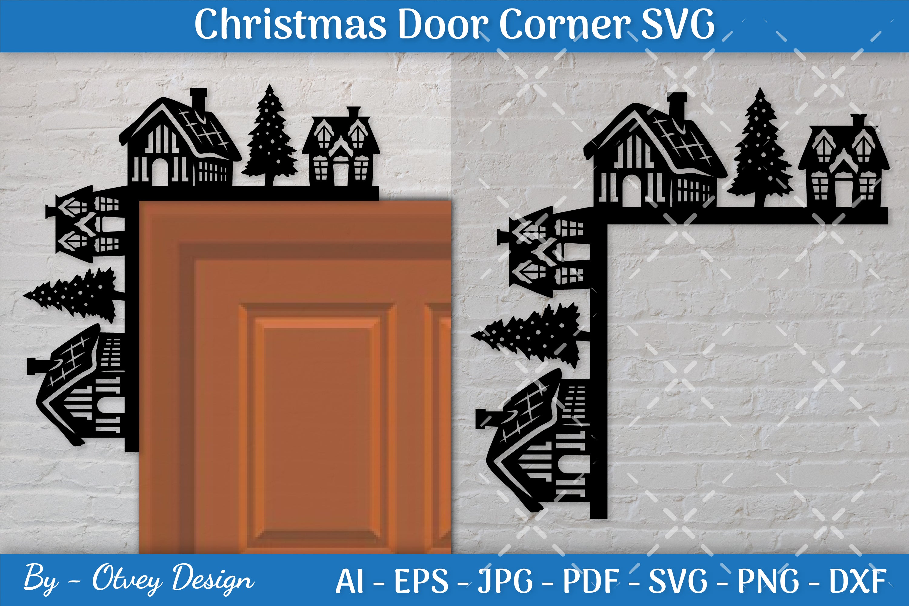 Door Corner Christmas SVG Bundle 7 - CraftNest - Digital Crafting and Art