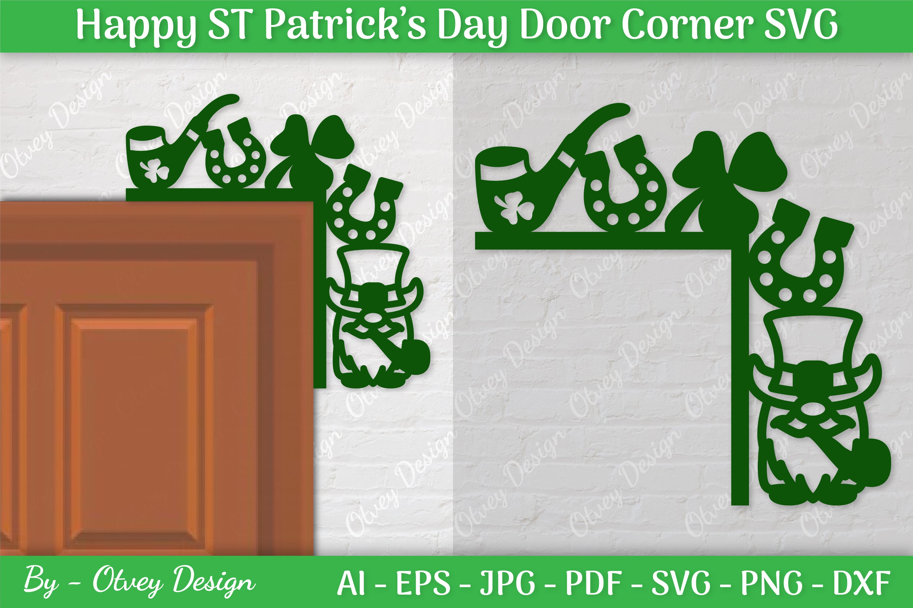 St. Patrick's Day Door Corner SVG Bundle 4 - CraftNest - Digital Crafting and Art