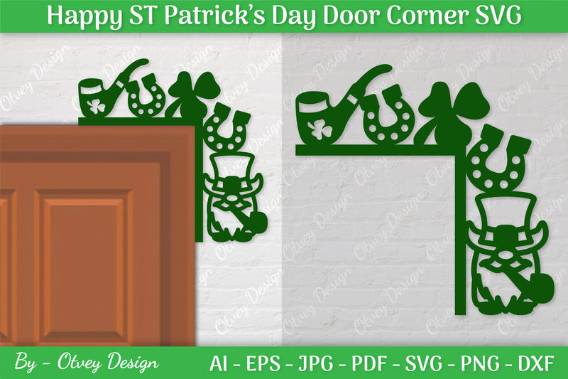 St. Patrick's Day Door Corner SVG Bundle 4 - CraftNest - Digital Crafting and Art