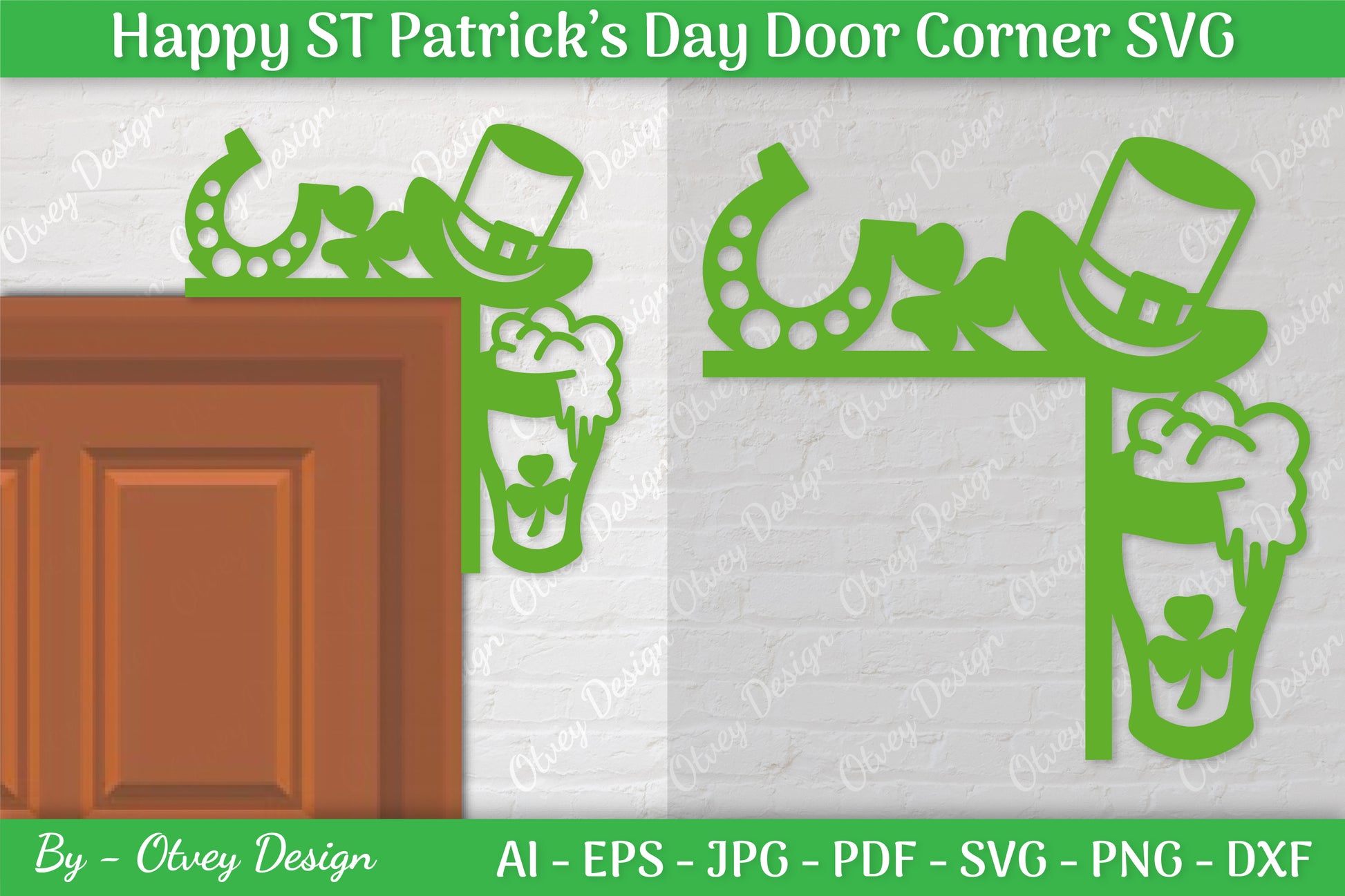 St. Patrick's Day Door Corner SVG Bundle 7 - CraftNest - Digital Crafting and Art