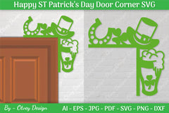St. Patrick's Day Door Corner SVG Bundle 7 - CraftNest - Digital Crafting and Art