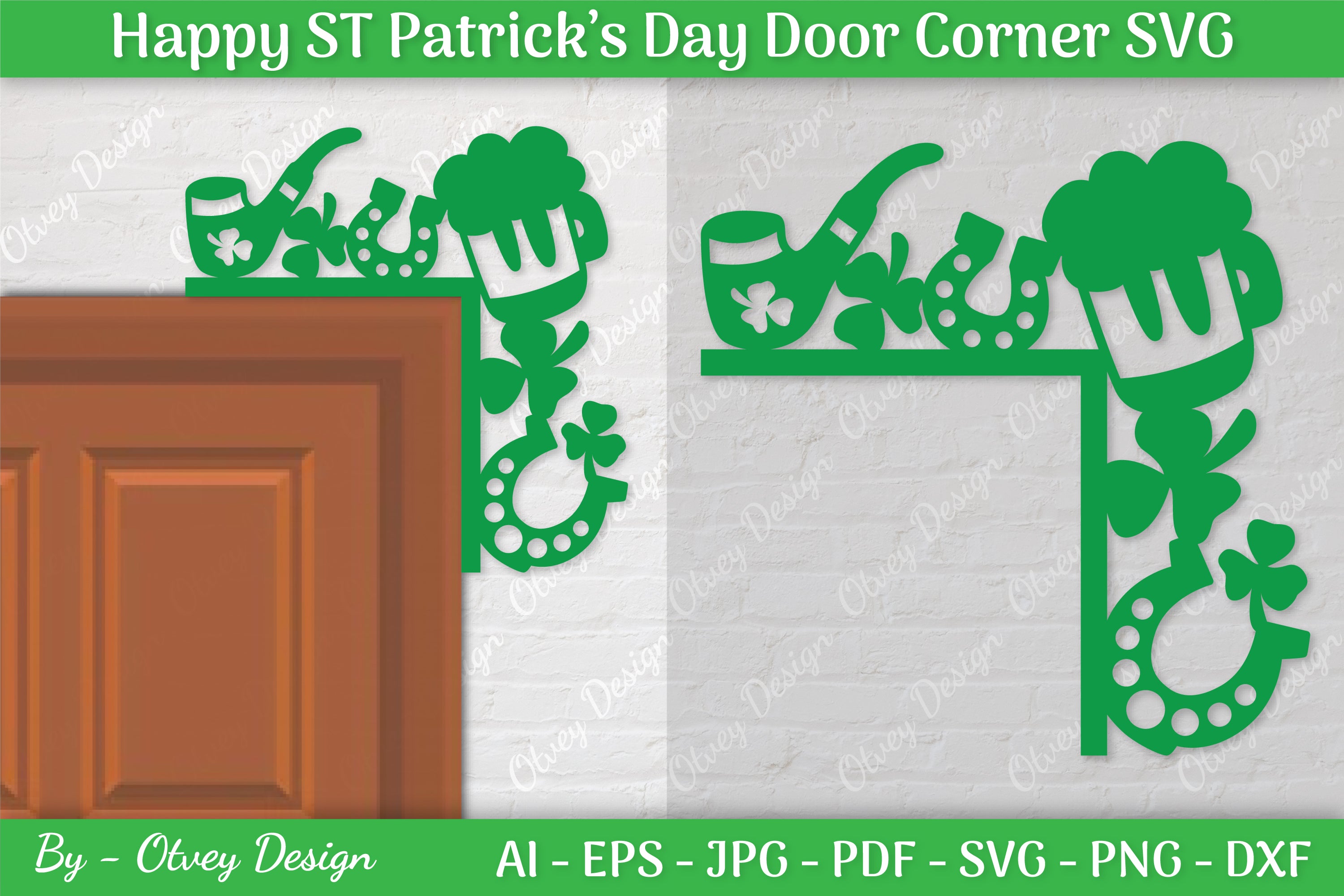 St. Patrick's Day Door Corner SVG Bundle 10 - CraftNest - Digital Crafting and Art