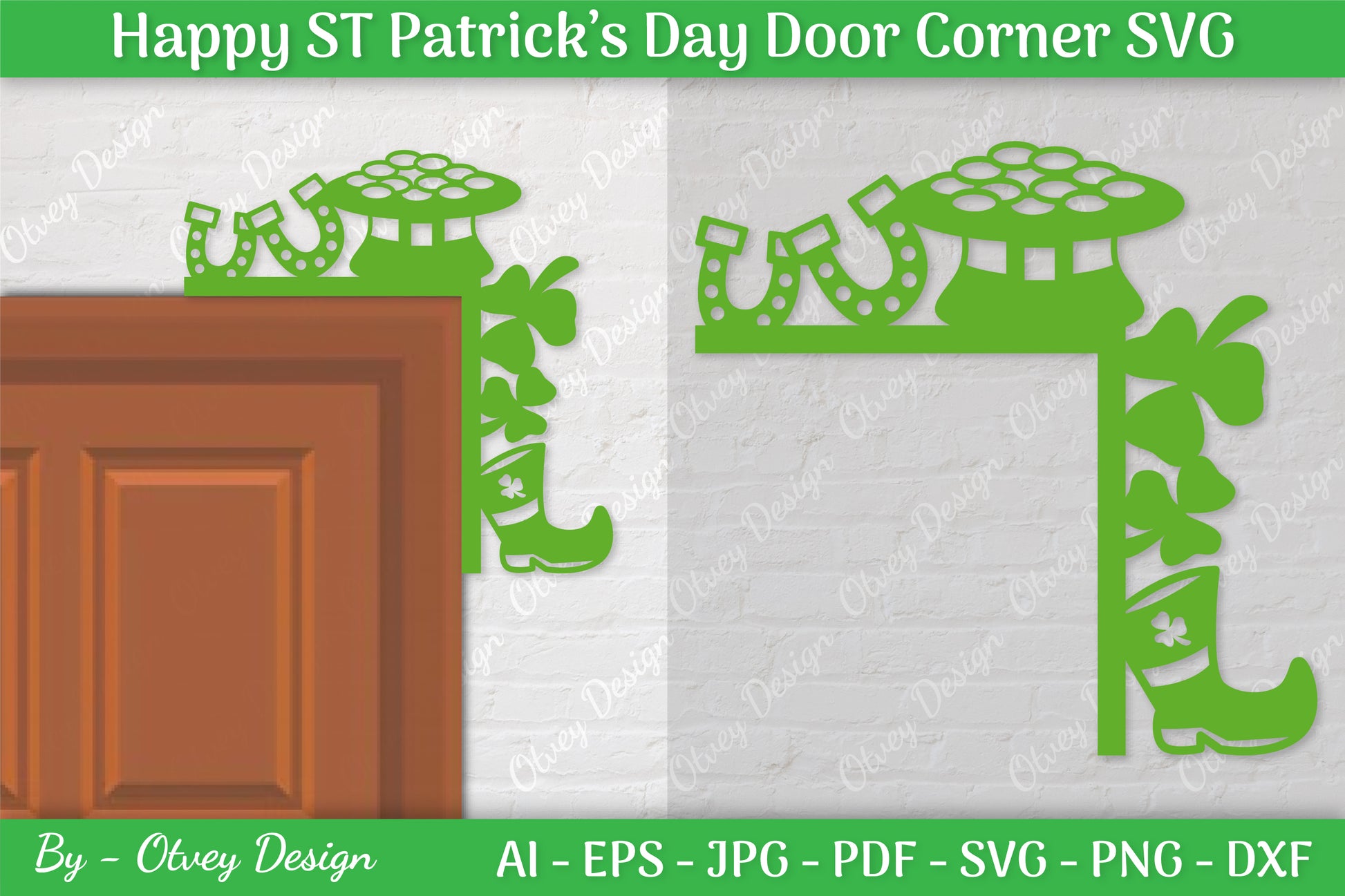 St. Patrick's Day Door Corner SVG Bundle 11 - CraftNest - Digital Crafting and Art