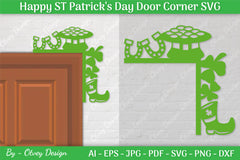 St. Patrick's Day Door Corner SVG Bundle 11 - CraftNest - Digital Crafting and Art