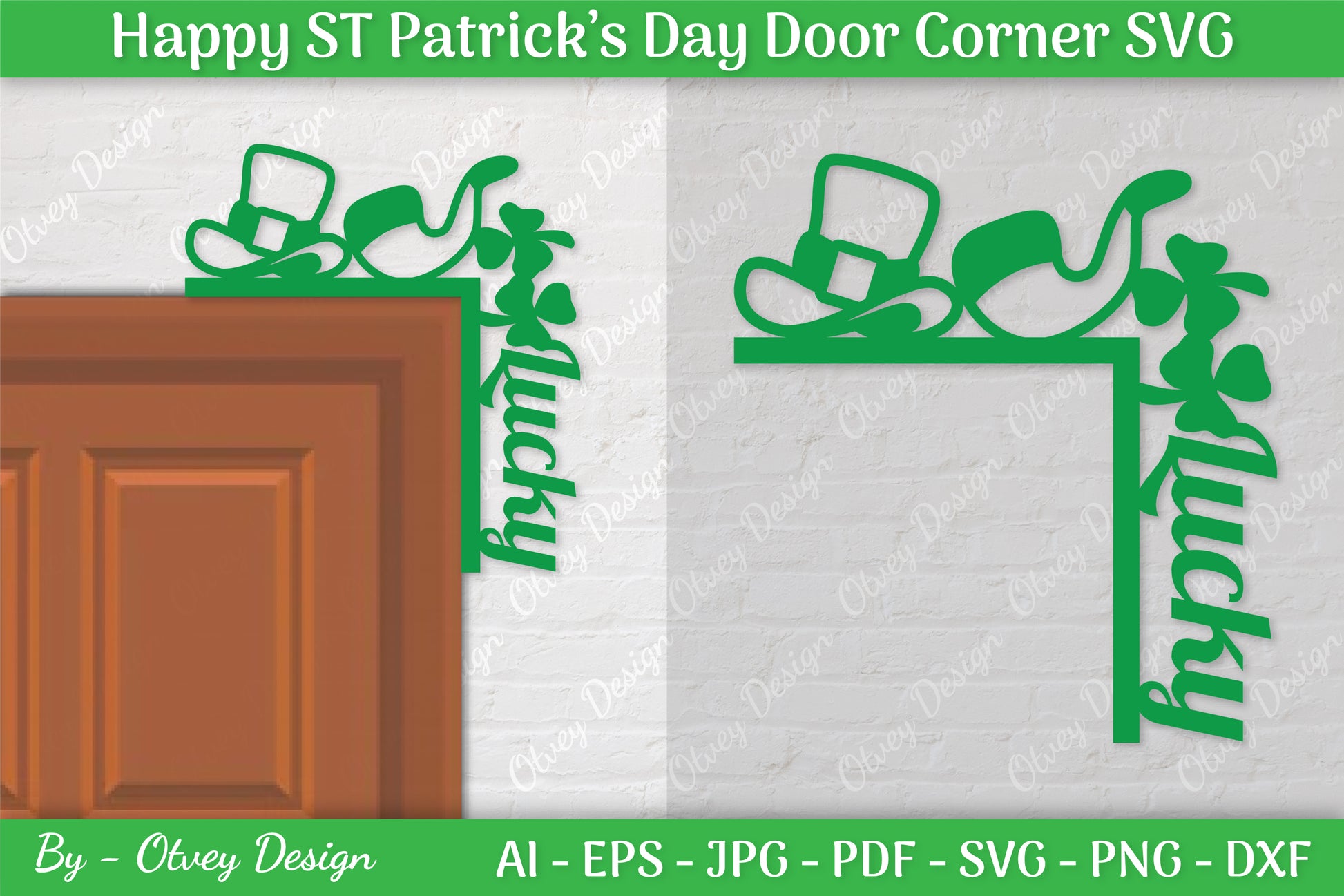 St. Patrick's Day Door Corner SVG Bundle 14 - CraftNest - Digital Crafting and Art
