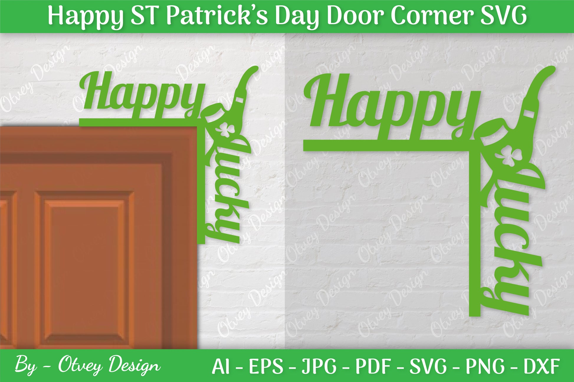 St. Patrick's Day Door Corner SVG Bundle 15 - CraftNest - Digital Crafting and Art