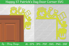 St. Patrick's Day Door Corner SVG Bundle 18 - CraftNest - Digital Crafting and Art