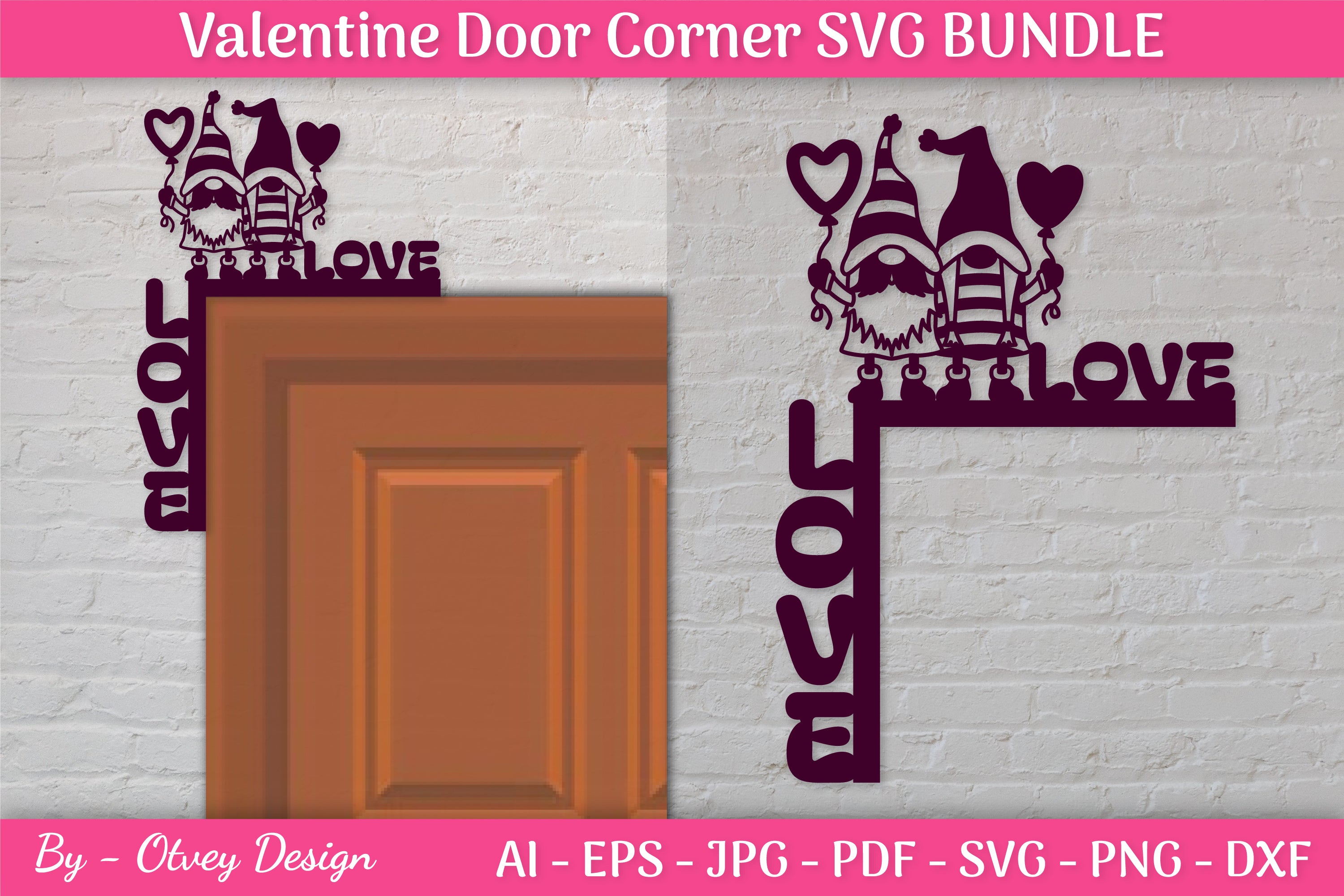 Door Corner Valentine SVG Bundle