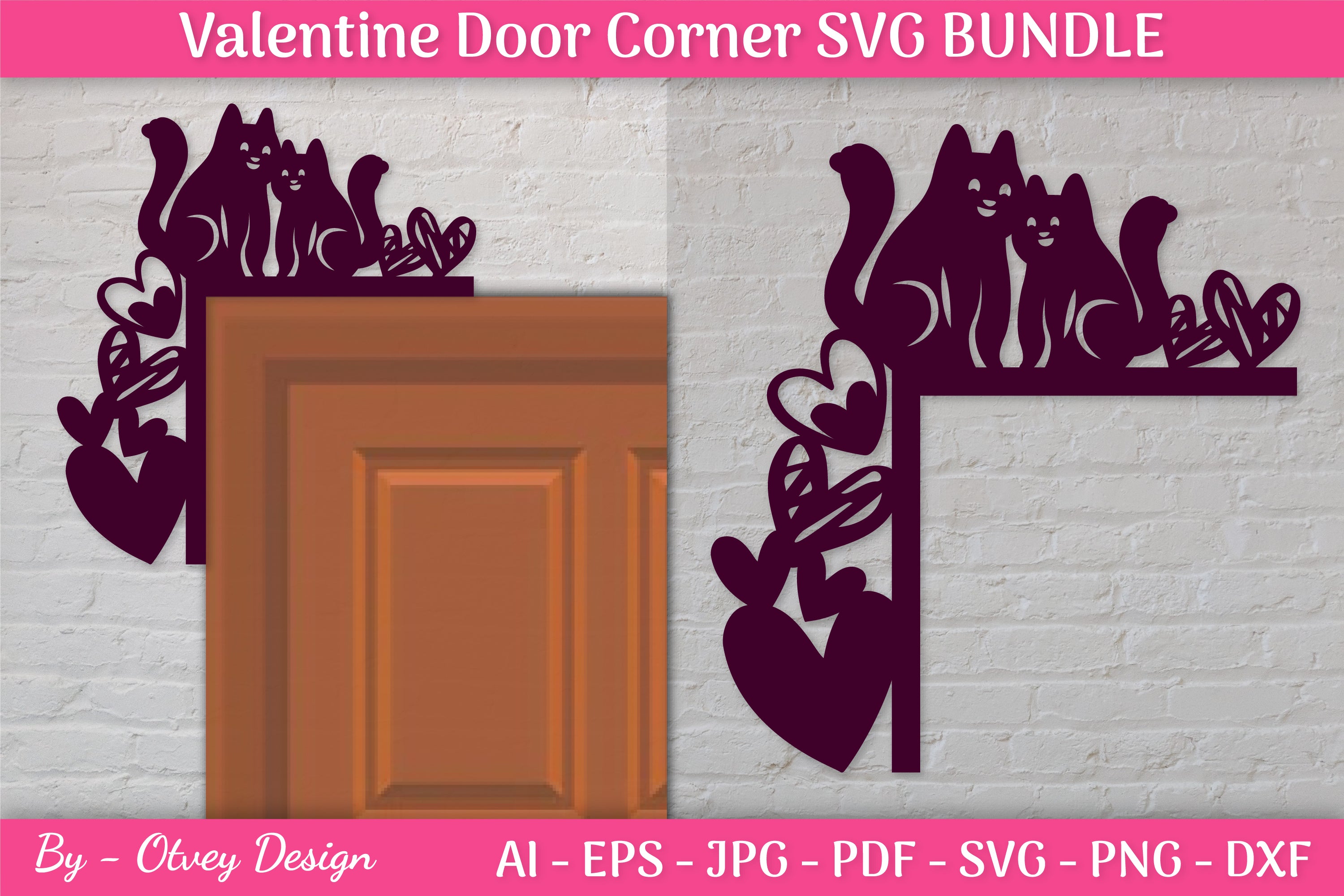 Door Corner Valentine SVG Bundle