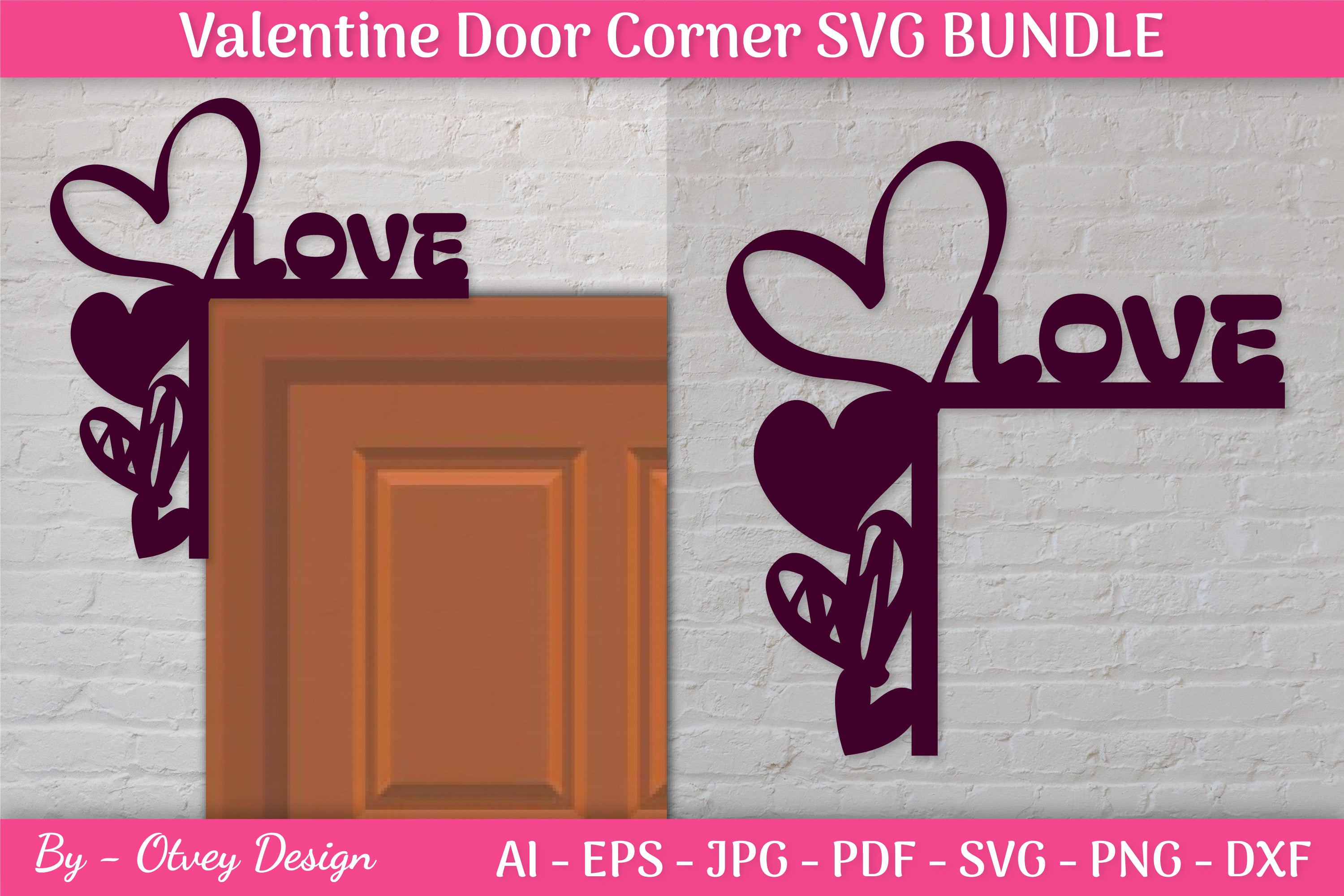 Door Corner Valentine SVG Bundle