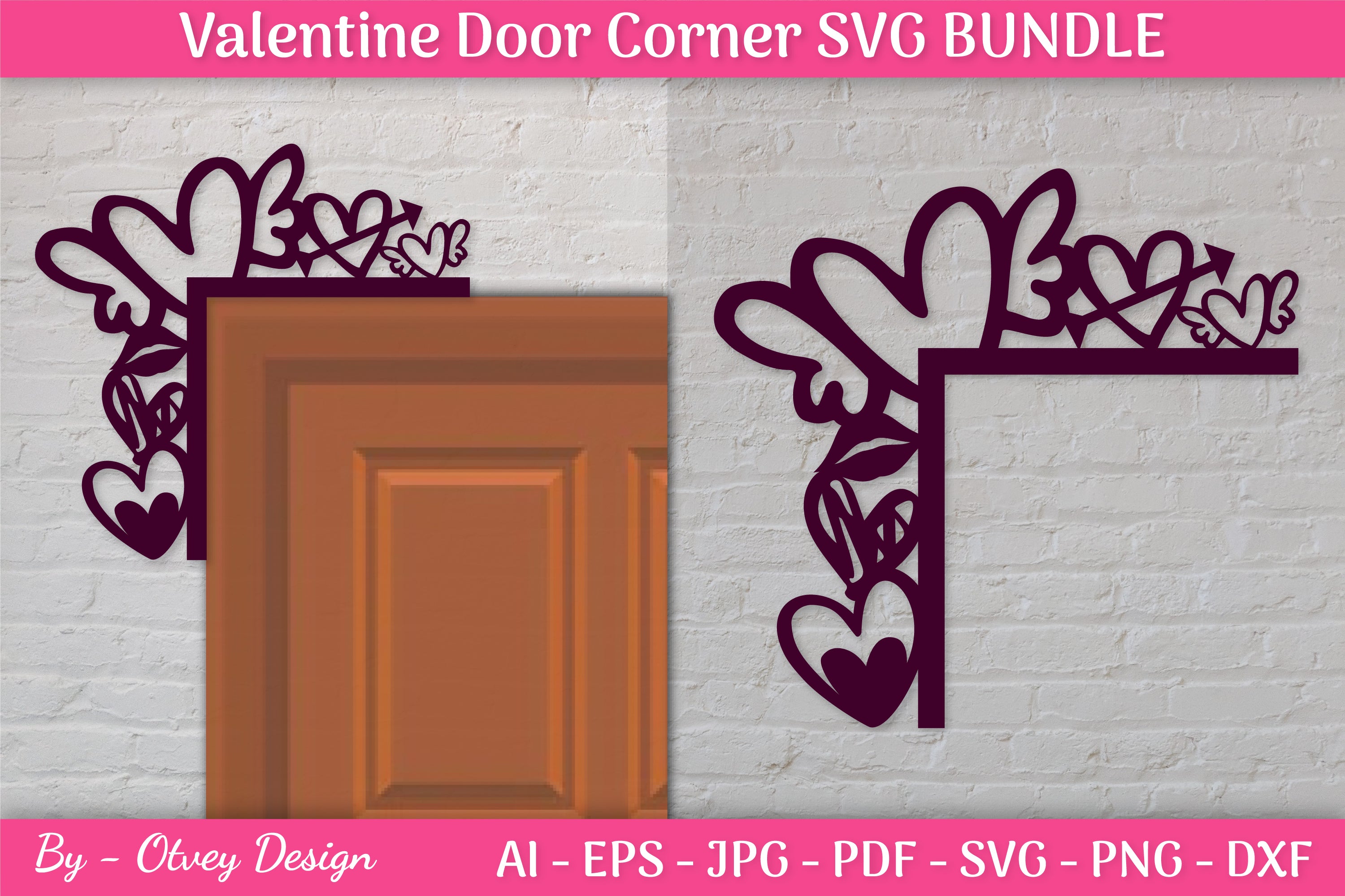 Door Corner Valentine SVG Bundle