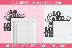 Valentine's Day Gnomes Door Corner SVG Bundle 4 - CraftNest - Digital Crafting and Art