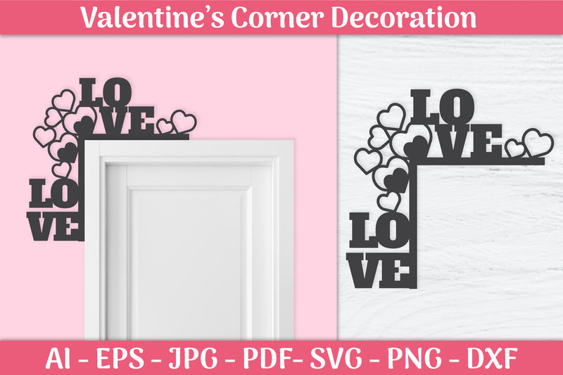 Valentine's Day Gnomes Door Corner SVG Bundle 4 - CraftNest - Digital Crafting and Art