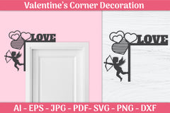 Valentine's Day Gnomes Door Corner SVG Bundle 7 - CraftNest - Digital Crafting and Art