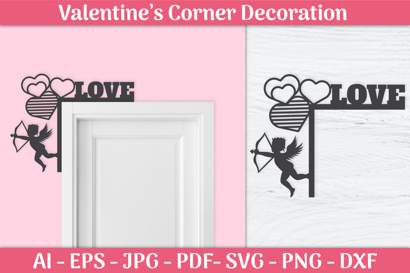 Valentine's Day Gnomes Door Corner SVG Bundle 7 - CraftNest - Digital Crafting and Art