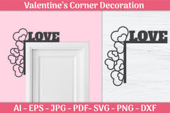 Valentine's Day Gnomes Door Corner SVG Bundle 8 - CraftNest - Digital Crafting and Art