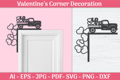 Valentine's Day Gnomes Door Corner SVG Bundle 9 - CraftNest - Digital Crafting and Art