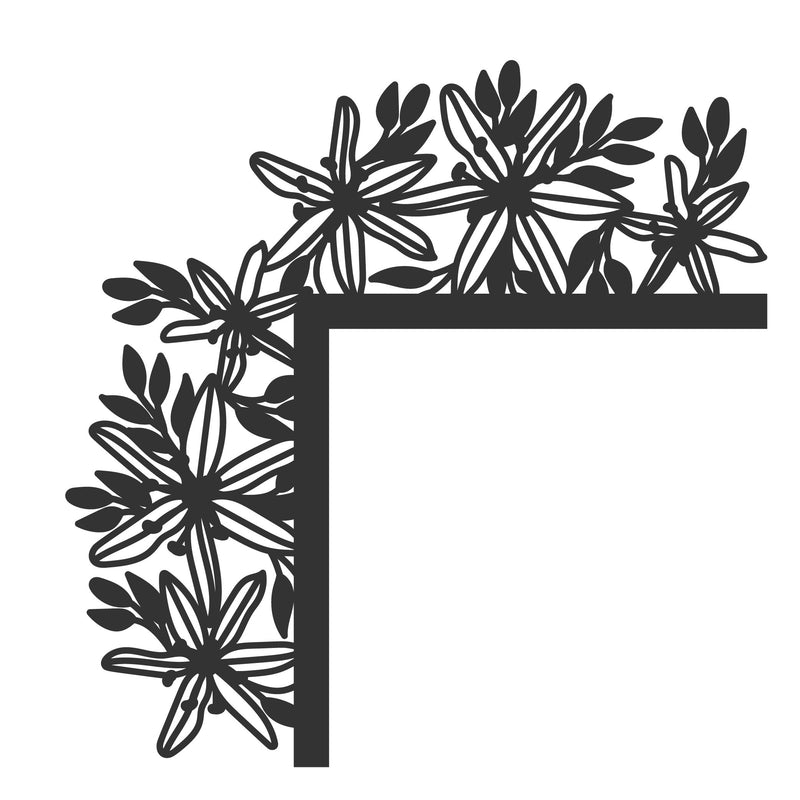 8086 Door Corner Floral Lasercut SVG Bundle - CraftNest - Digital Crafting and Art