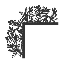 8086 Door Corner Floral Lasercut SVG Bundle - CraftNest - Digital Crafting and Art