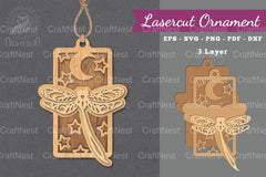 Dragonfly Laser Cut Ornament Clipart Bundle - CraftNest - Digital Crafting and Art