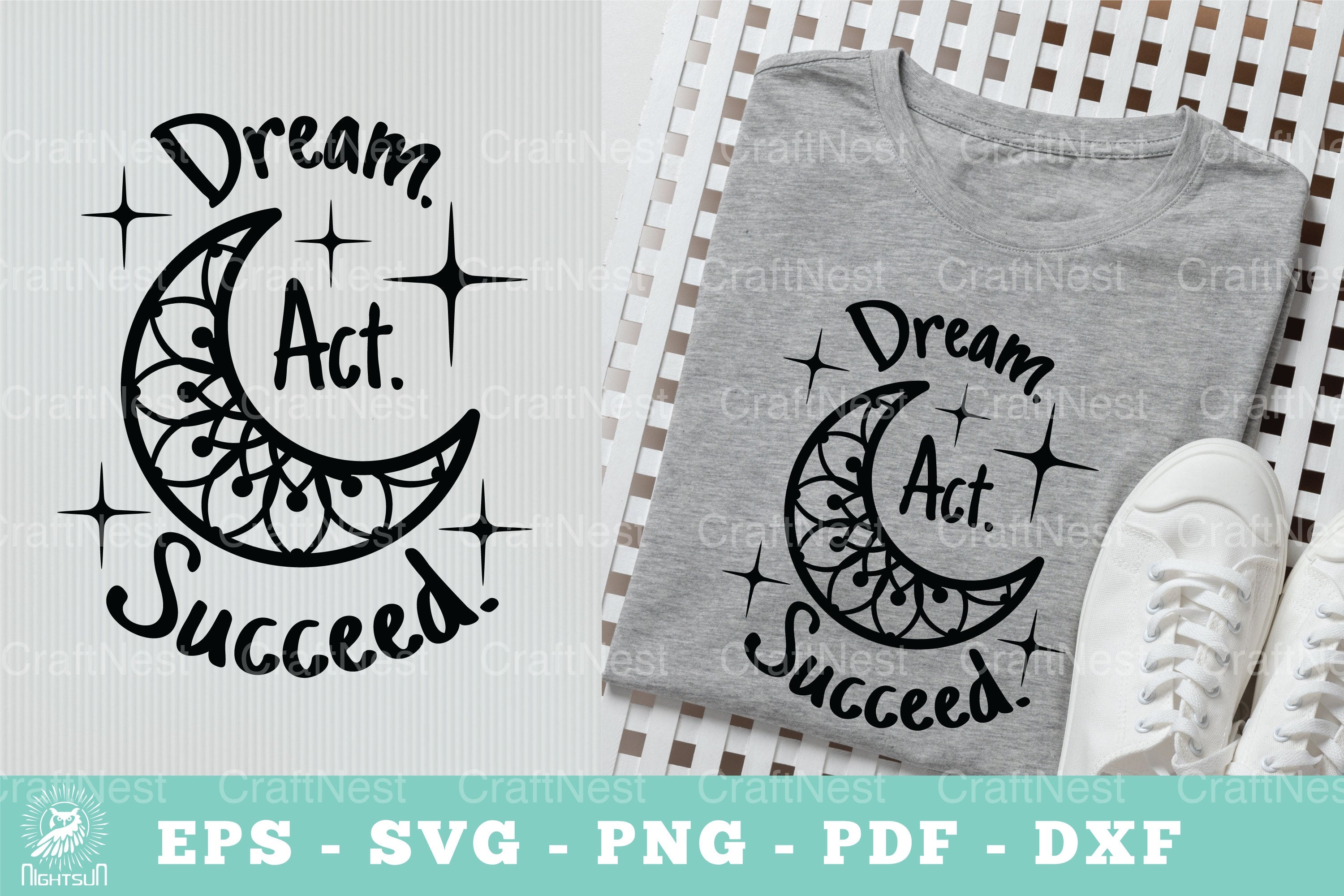 Dream Act Succeed Motivational SVG Bundle - CraftNest - Digital Crafting and Art