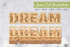 Dream 3D Lasercut Decoration Clipart Bundle - CraftNest - Digital Crafting and Art