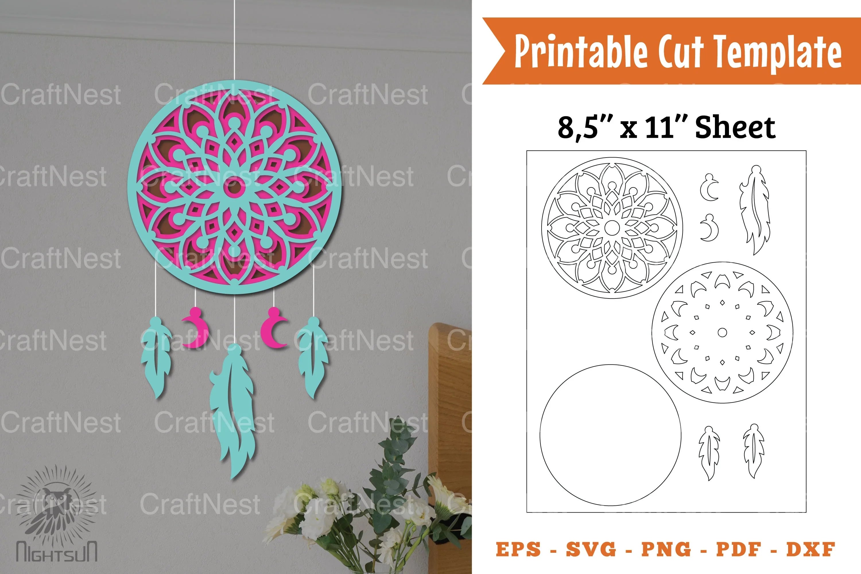 Dream Catcher Papercut Clipart Bundle - CraftNest - Digital Crafting and Art
