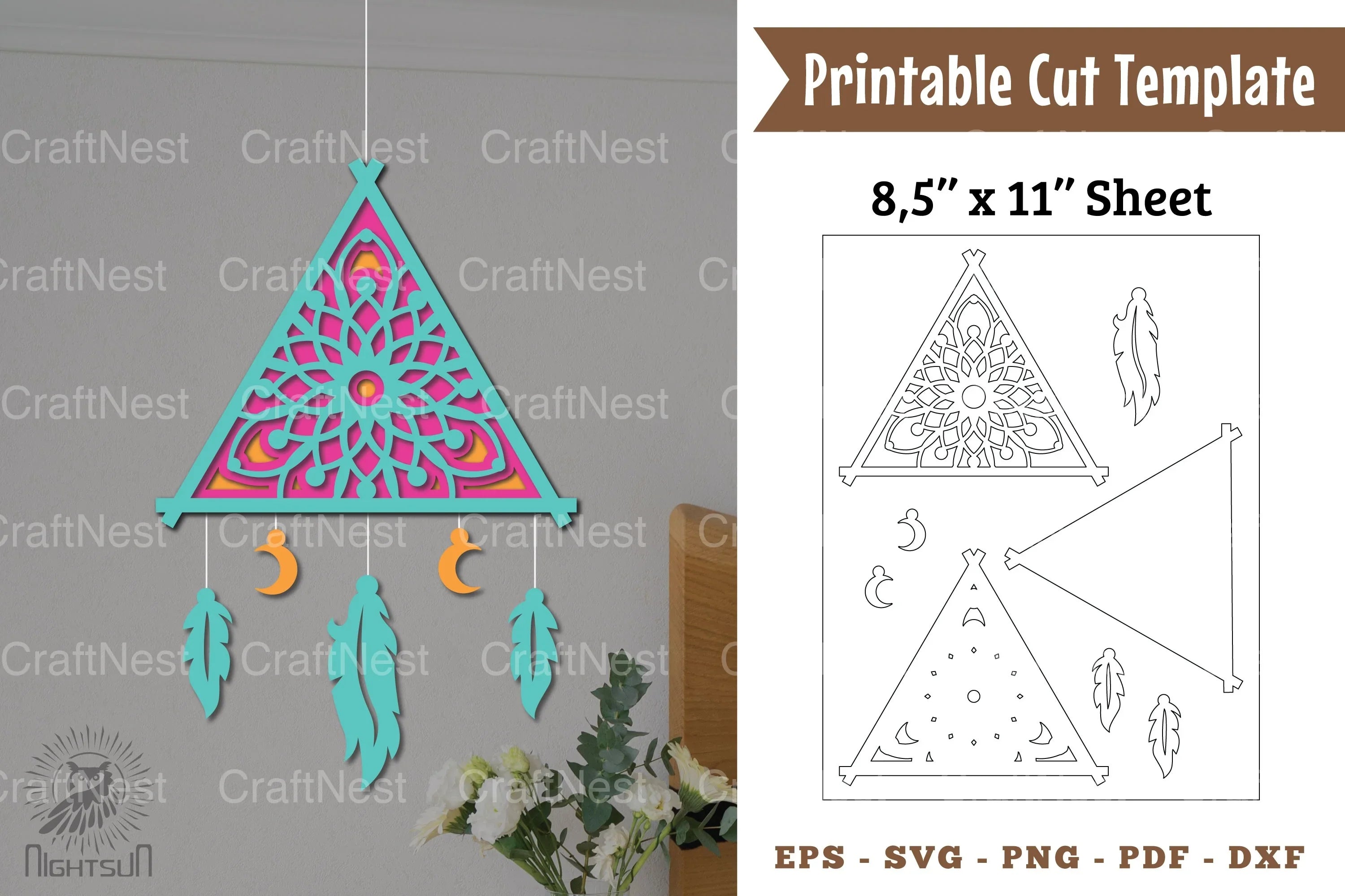 Dream Catcher Papercut Clipart Bundle - CraftNest - Digital Crafting and Art