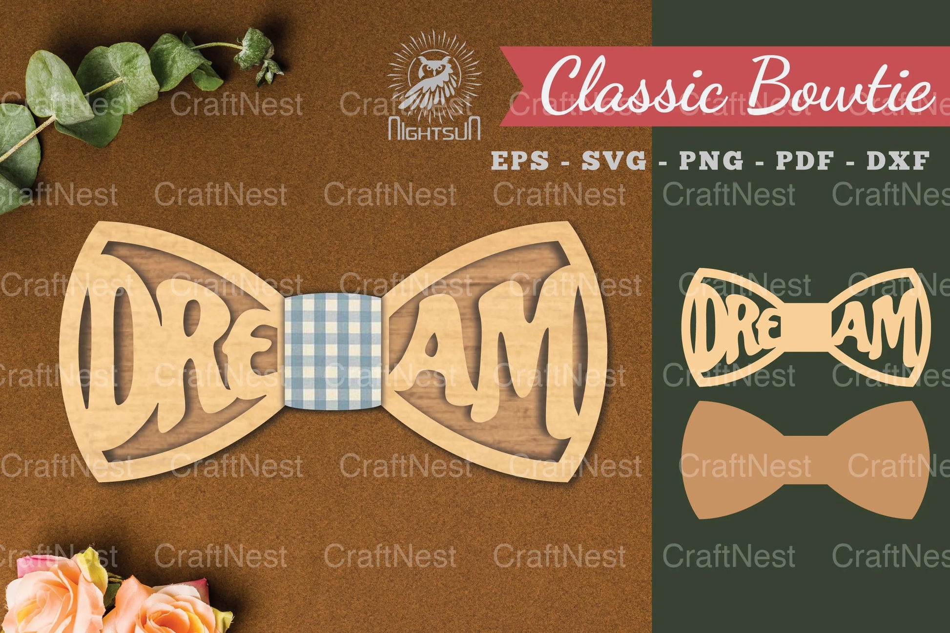 Dream Laser Cut Bowtie SVG Bundle - CraftNest - Digital Crafting and Art