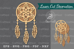 Dreamcatcher Laser Cut Decoration Clipart Bundle - CraftNest - Digital Crafting and Art