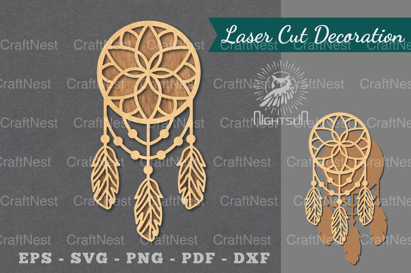 Dreamcatcher Laser Cut Decoration Clipart Bundle - CraftNest - Digital Crafting and Art