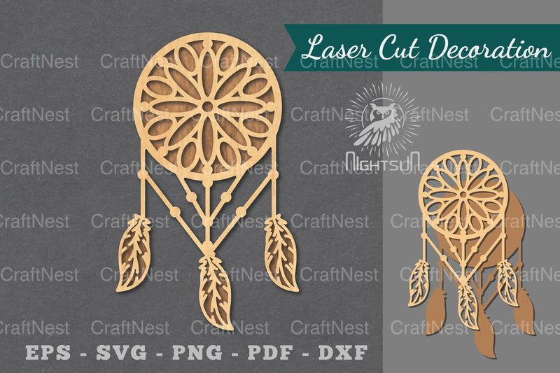 Dreamcatcher Laser Cut Decoration Clipart Bundle - CraftNest - Digital Crafting and Art