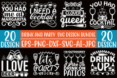 Drink And Party SVG Bundle 3 - CraftNest - Digital Crafting and Art