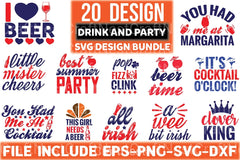 Drink and Party Bundle - CraftNest - Digital Crafting and Art